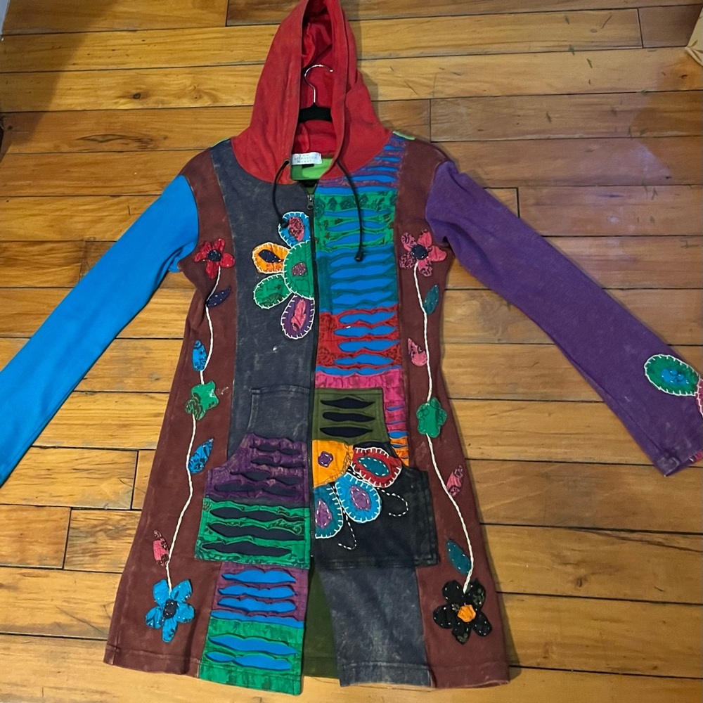 Colorful Patchwork Women's Jacket - image 1